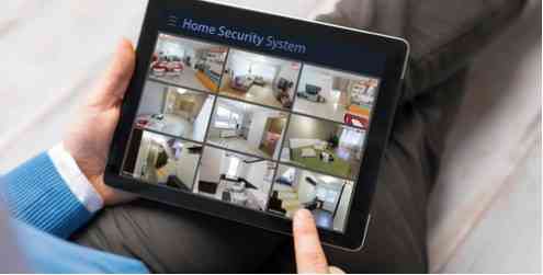 Home Security System on Tablet powered by iot data
